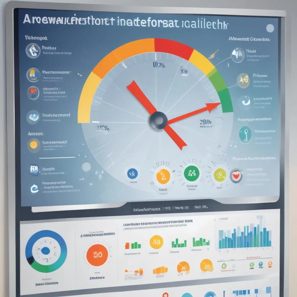 A dashboard showing key performance indicators for business health and stability