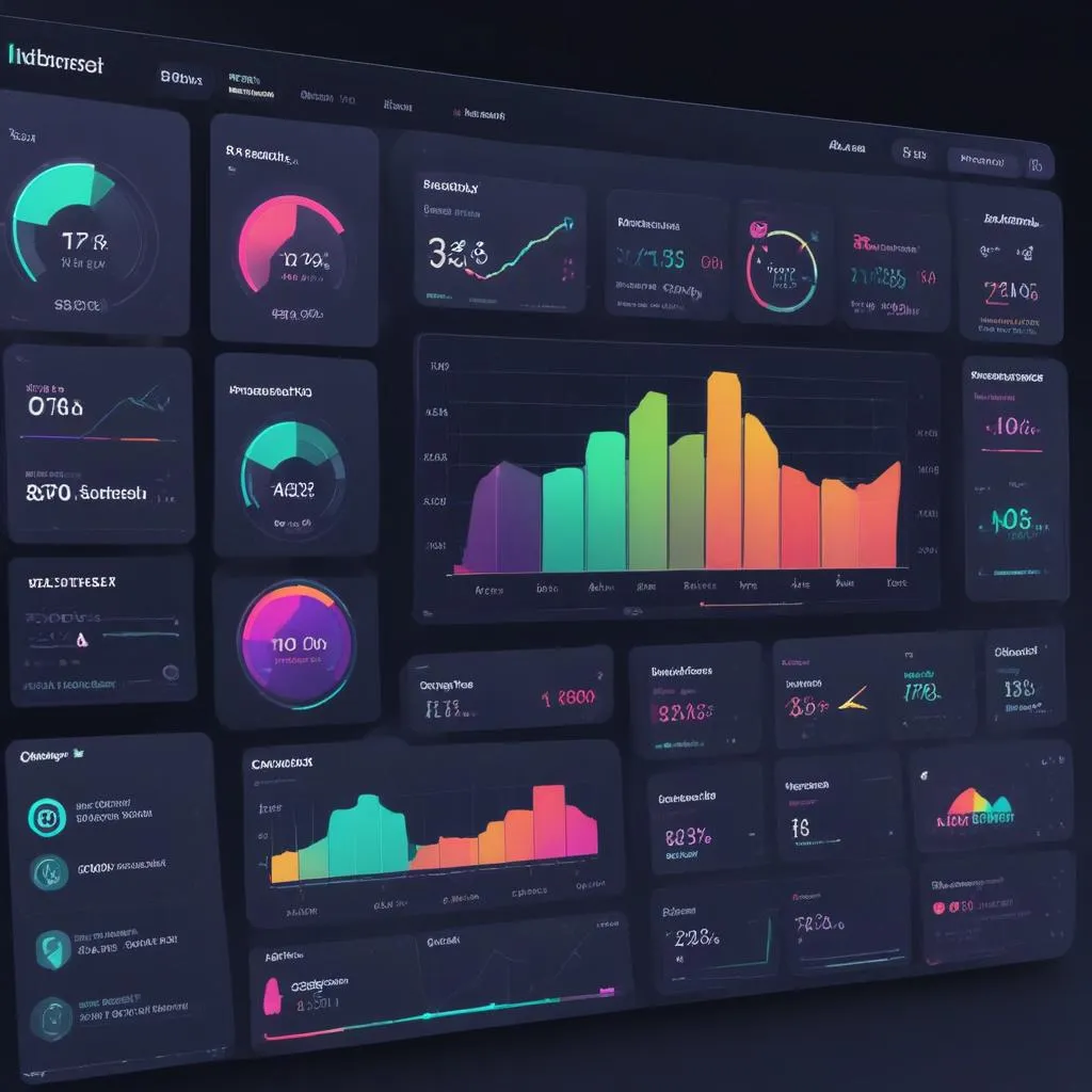 Dashboard interface showing real-time financial data, AI insights, and market indicators