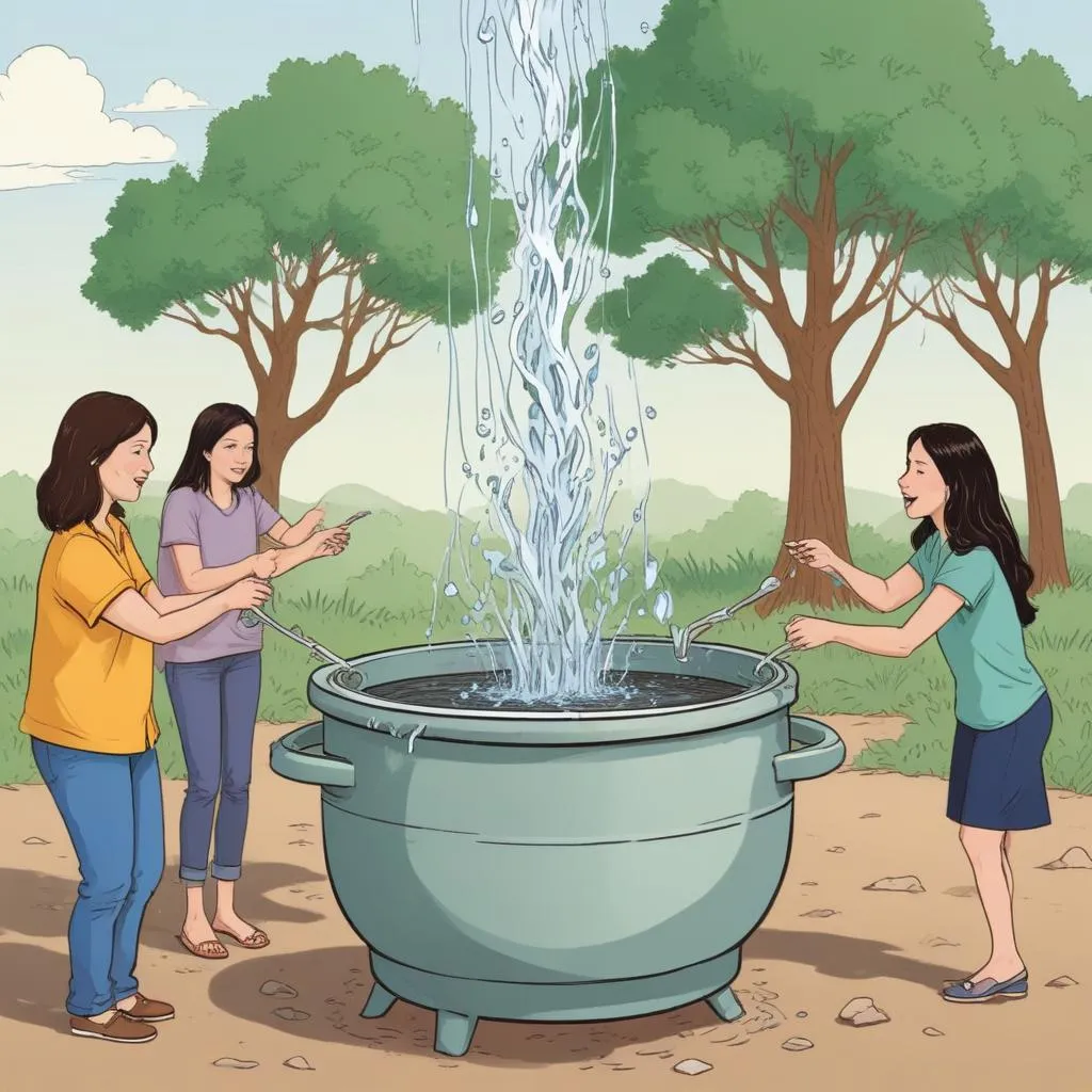 Diagram showing multiple income streams flowing into one pot