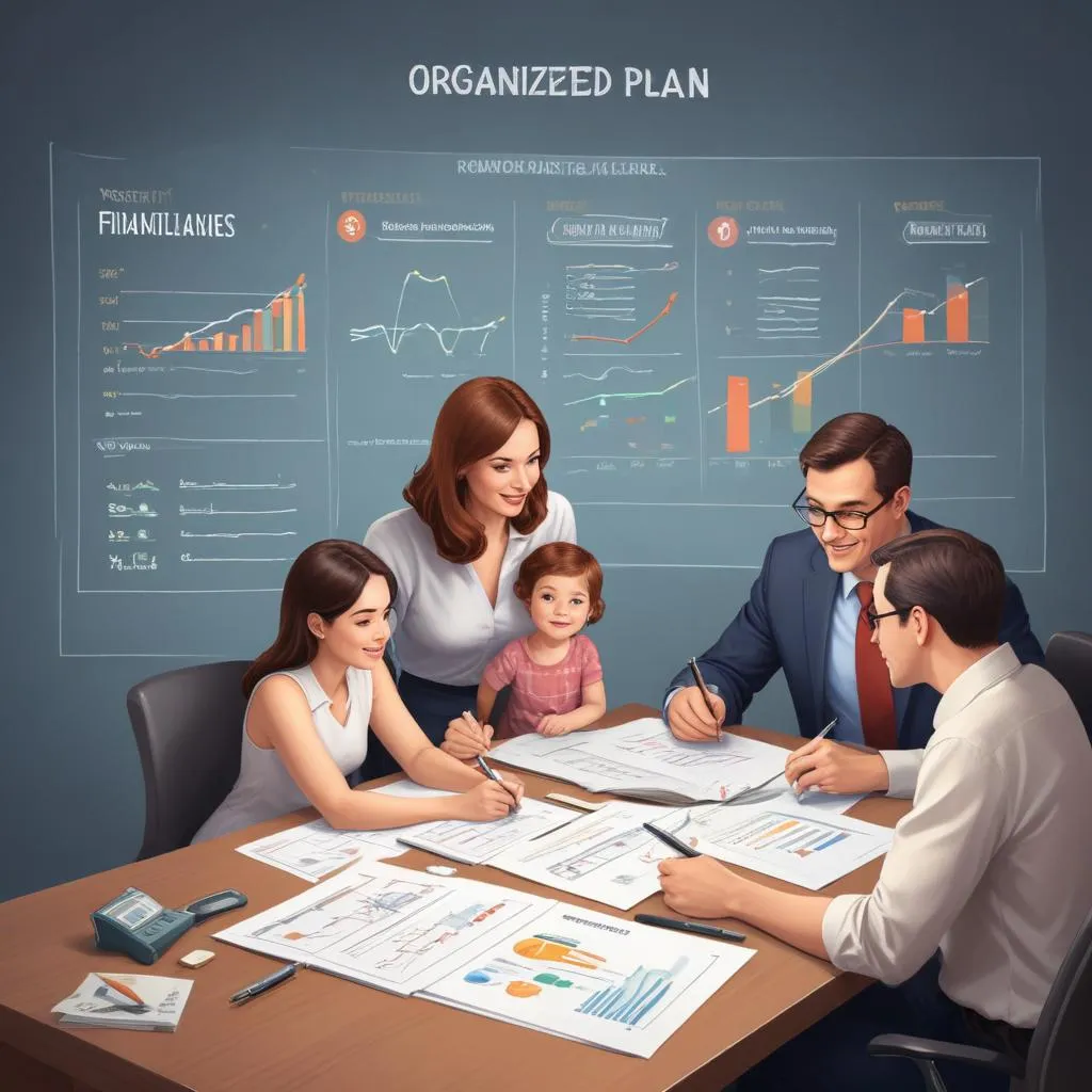 Organized financial plan with buffers and growth categories